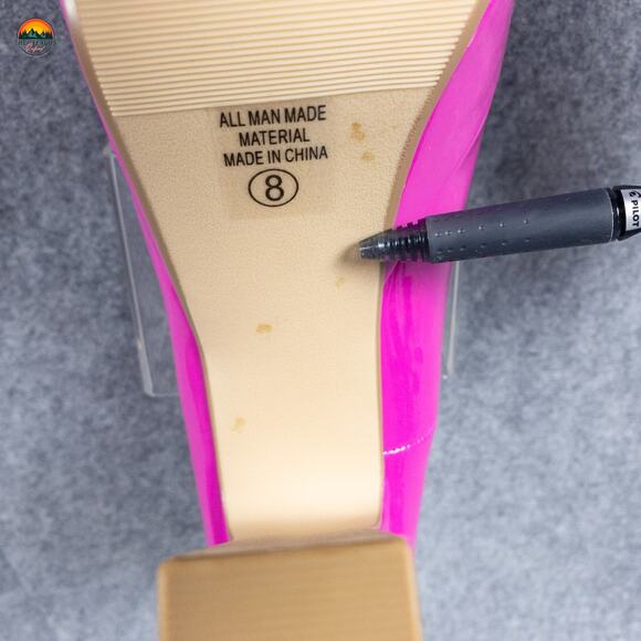 Soda Mary Jane Block Heels Pink Platform Adjustable Strap Barbie Women's Size 8 - Picture 11 of 11